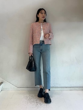 Mila Owenさん（レディース・158cm）の春コーディネート