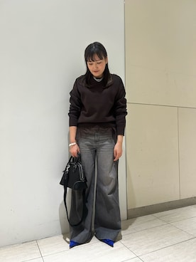 Mila Owenさん（レディース・158cm）の冬コーディネート