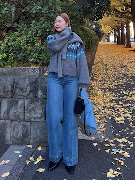 「Mila Owen（ミラオーウェン）のアイテム」を使った、Mila Owenさん（レディース・163cm）の冬コーディネート