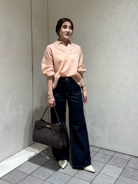 Mila Owenさん（レディース・161cm）の秋コーディネート