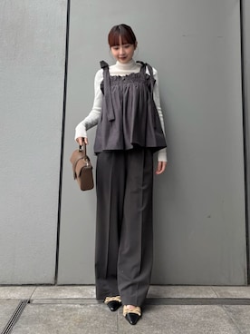 Mila Owenさん(レディース・162cm)の冬コーディネート