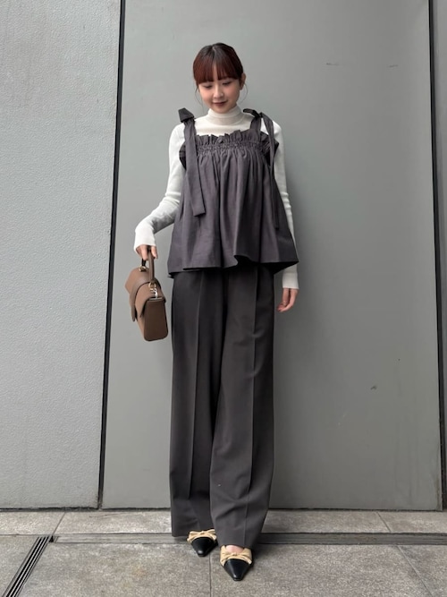 セットアイテム】ペプラムキャミブラウス×パンツ SET UP（ワンピース