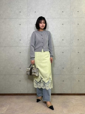 Mila Owenさん（レディース・160cm）の冬コーディネート
