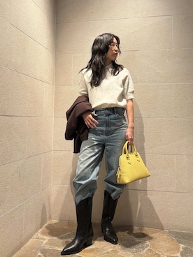 Mila Owenさん（レディース・155cm）の冬コーディネート