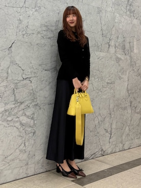 「Mila Owen（ミラオーウェン）のアイテム（スカート）」を使った、Mila Owenさん（レディース・162cm）の冬コーディネート