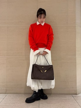 Mila Owenさん（レディース・155cm）の秋コーディネート