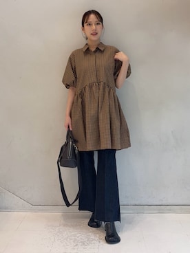Mila Owenさん(レディース・158cm)の秋コーディネート