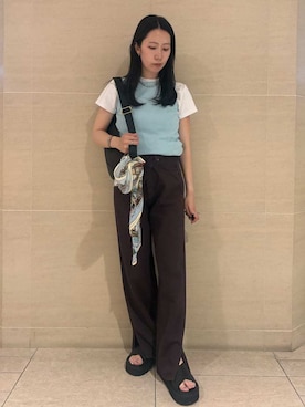 Mila Owenさん(レディース・160cm)の夏コーディネート