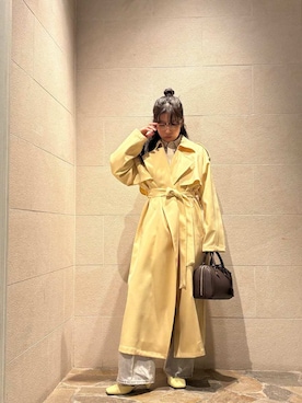 「シャツブラウス」｜Mila Owenさん（レディース・155cm）の春コーディネート