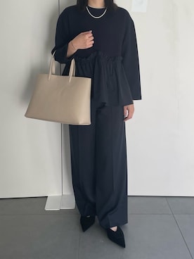 Mila Owenさん（レディース・158cm）の冬コーディネート