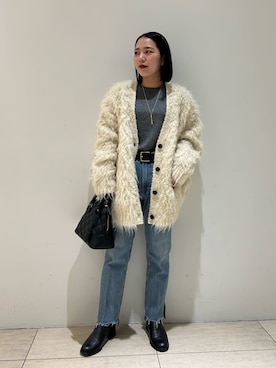 「Mila Owen（ミラオーウェン）のアイテム」を使った、Mila Owenさん（レディース・151cm）の秋コーディネート