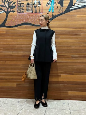 Mila Owenさん(レディース・158cm)の冬コーディネート