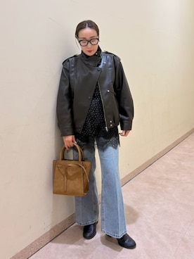Mila Owenさん(レディース・155cm)の秋コーディネート