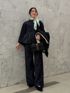 Mila Owenさん(レディース・156cm)の冬コーディネート