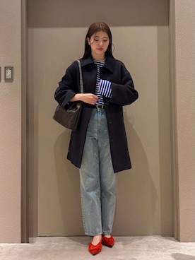 「Mila Owen（ミラオーウェン）のアイテム（Tシャツ/カットソー）」を使った、Mila Owenさん（レディース・169cm）の冬コーディネート