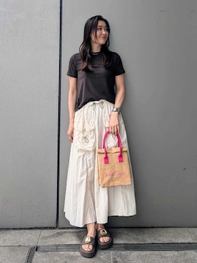 Mila Owenさん(レディース・156cm)の夏コーディネート