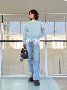 Mila Owenさん(レディース・160cm)の冬コーディネート