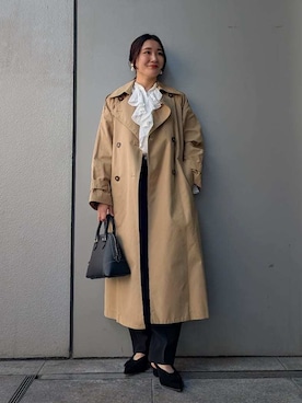 Mila Owenさん（レディース・156cm）の冬コーディネート