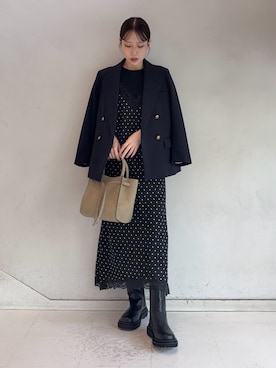 Mila Owenさん（レディース・158cm）の夏コーディネート