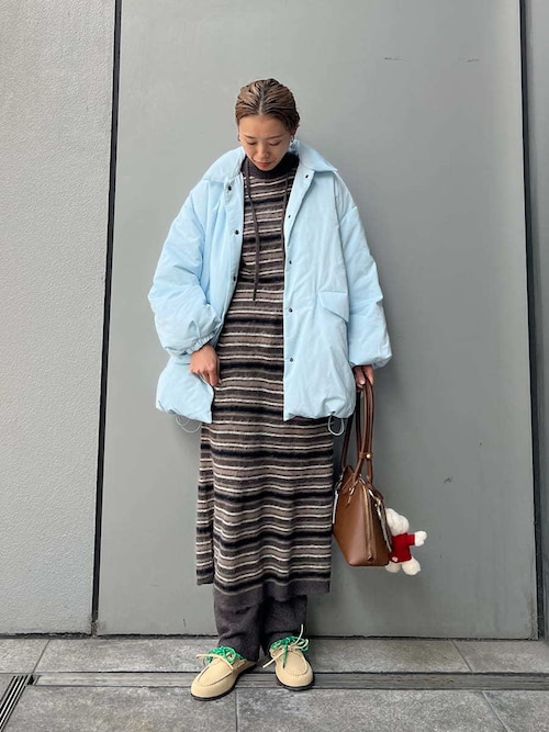 セール】ステンカラーテントシルエットダウンジャケット（ダウン