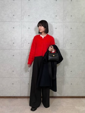 Mila Owenさん（レディース・160cm）の冬コーディネート