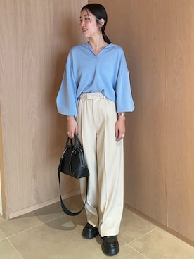 Mila Owenさん（レディース・158cm）の春コーディネート