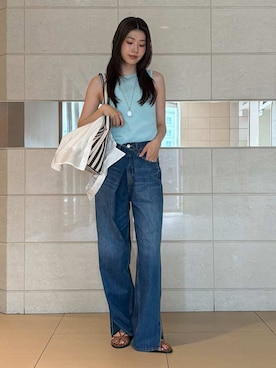 Mila Owenさん(レディース・169cm)の夏コーディネート