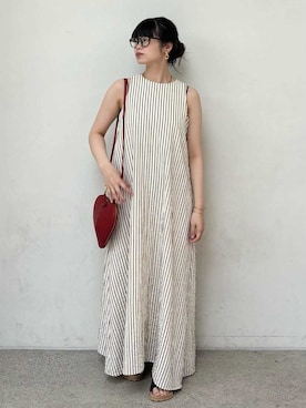 Mila Owenさん（レディース・155cm）の夏コーディネート
