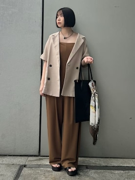Mila Owenさん（レディース・153cm）の夏コーディネート