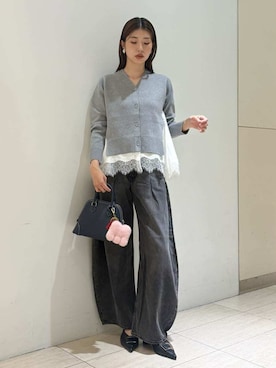 「Mila Owen（ミラオーウェン）のアイテム（パンプス）」を使った、Mila Owenさん（レディース・169cm）の秋コーディネート