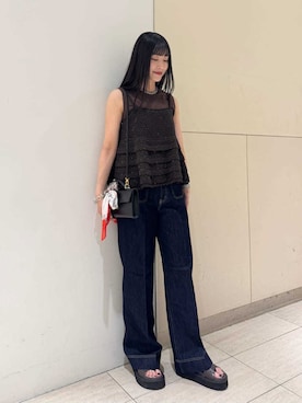 Mila Owenさん（レディース・163cm）の夏コーディネート