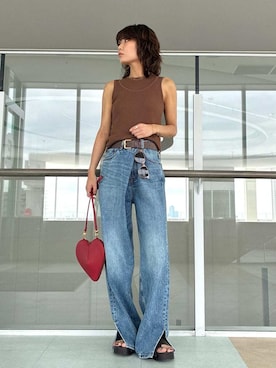 Mila Owenさん(レディース・160cm)の夏コーディネート