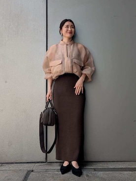 Mila Owenさん（レディース・156cm）の春コーディネート