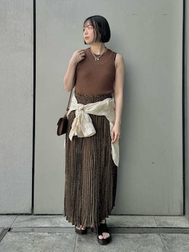 Mila Owenさん（レディース・153cm）の夏コーディネート