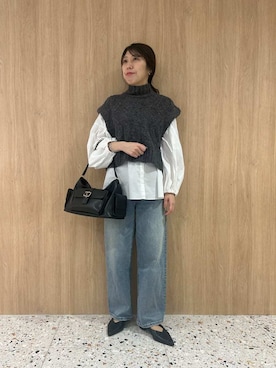 Mila Owenさん（レディース・161cm）の秋コーディネート