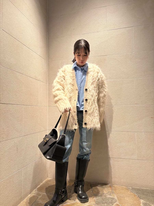 バイカーミドルブーツ（ブーツ）｜Mila Owen（ミラオーウェン