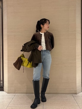 Mila Owenさん（レディース・155cm）の冬コーディネート