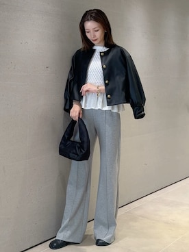 Mila Owenさん（レディース・159cm）の秋コーディネート