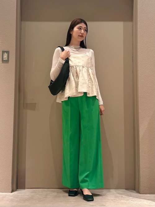 mila owen ジャガードぺプラムキャミトップス Mila Owen（ミラオーウェン） キャミソール ジャガードペプラムキャミ
