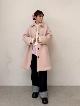 Mila Owenさん(レディース・155cm)の冬コーディネート