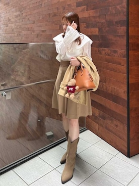 Mila Owenさん（レディース・156cm）の春コーディネート