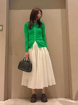 「Mila Owen（ミラオーウェン）のアイテム（スカート）」を使った、Mila Owenさん（レディース・169cm）の春コーディネート