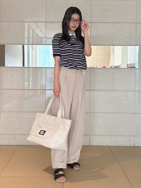 Mila Owenさん（レディース・169cm）の夏コーディネート