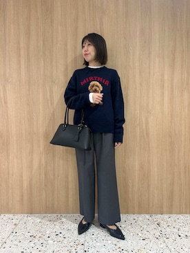 Mila Owenさん（レディース・161cm）の冬コーディネート