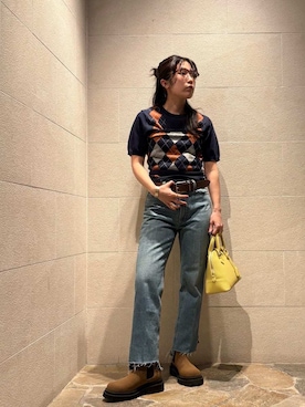 「Mila Owen（ミラオーウェン）のアイテム（イヤリング）」を使った、Mila Owenさん（レディース・155cm）の春コーディネート