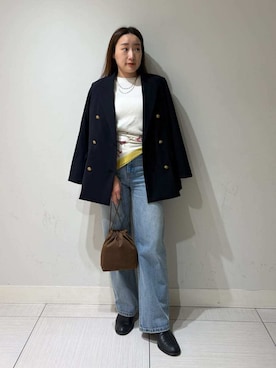 Mila Owenさん(レディース・155cm)の冬コーディネート
