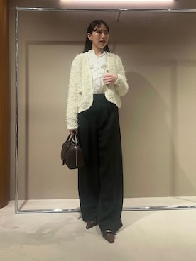 Mila Owenさん（レディース・158cm）の冬コーディネート