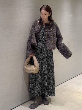 Mila Owenさん(レディース・159cm)の秋コーディネート
