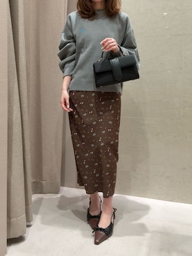 Mila Owenさん（レディース・155cm）の冬コーディネート