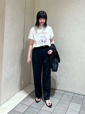 「Mila Owen（ミラオーウェン）のアイテム（ジャケット/アウター）」を使った、Mila Owenさん（レディース・163cm）の春コーディネート